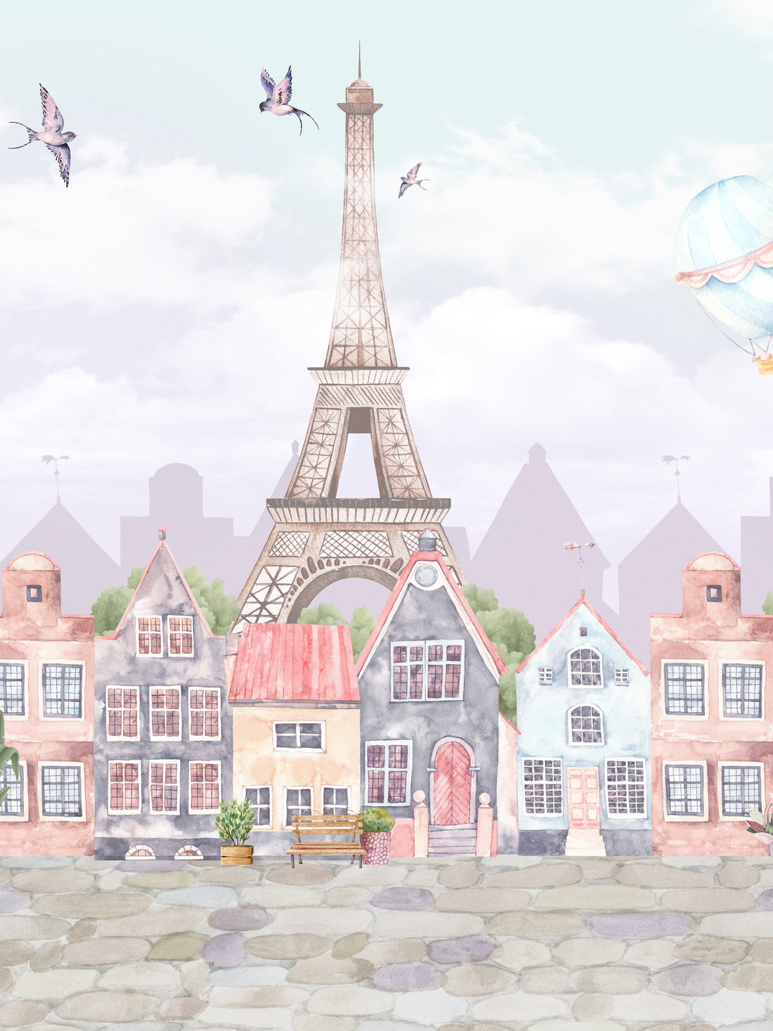Paris ve Oyuncak Ayı Balonları duvar kağıdı, duvar kağıdına yakından bakış