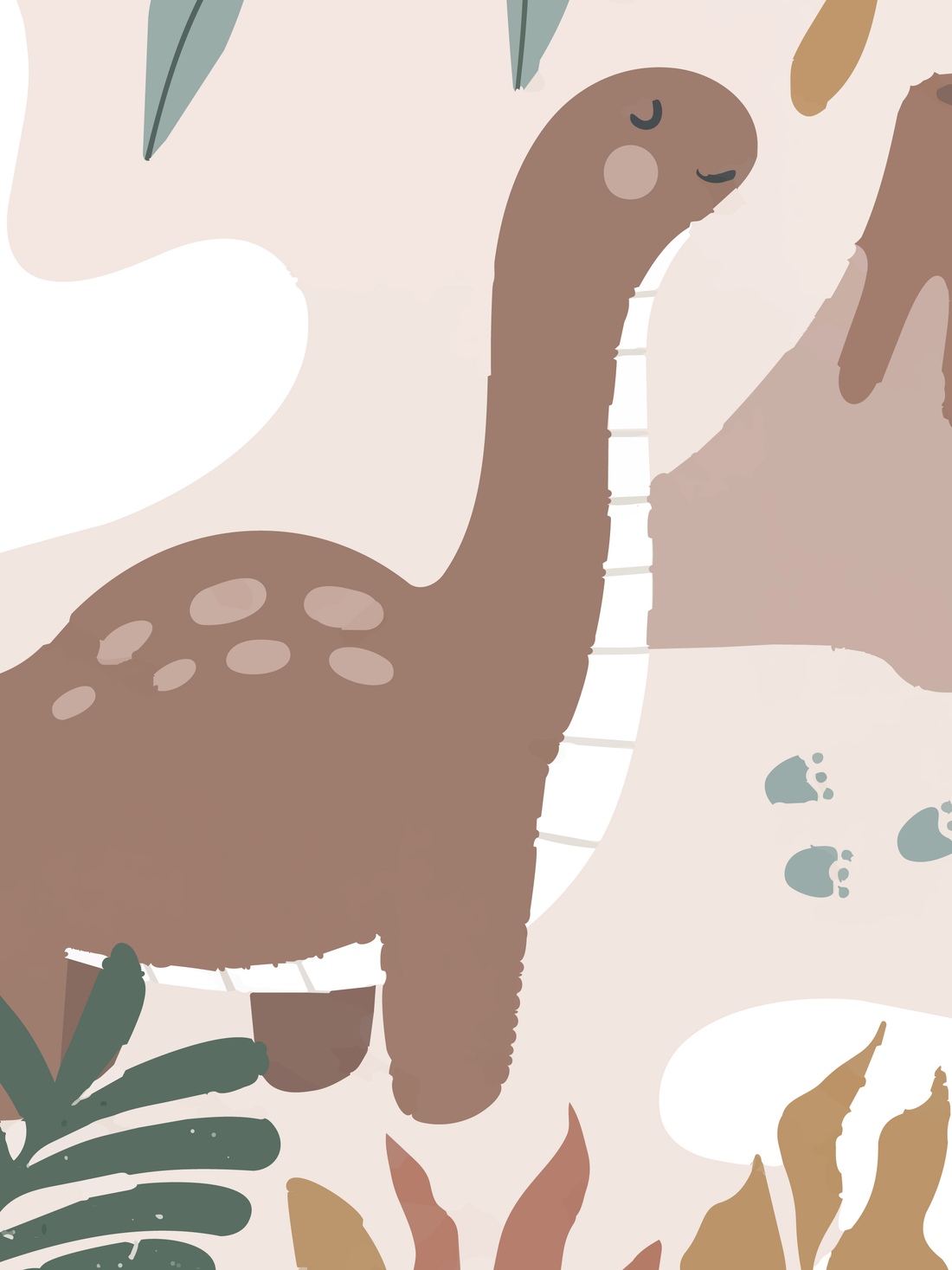 Pastel Dinozorlar ve Yanardağ duvar kağıdı, duvar kağıdına yakından bakış